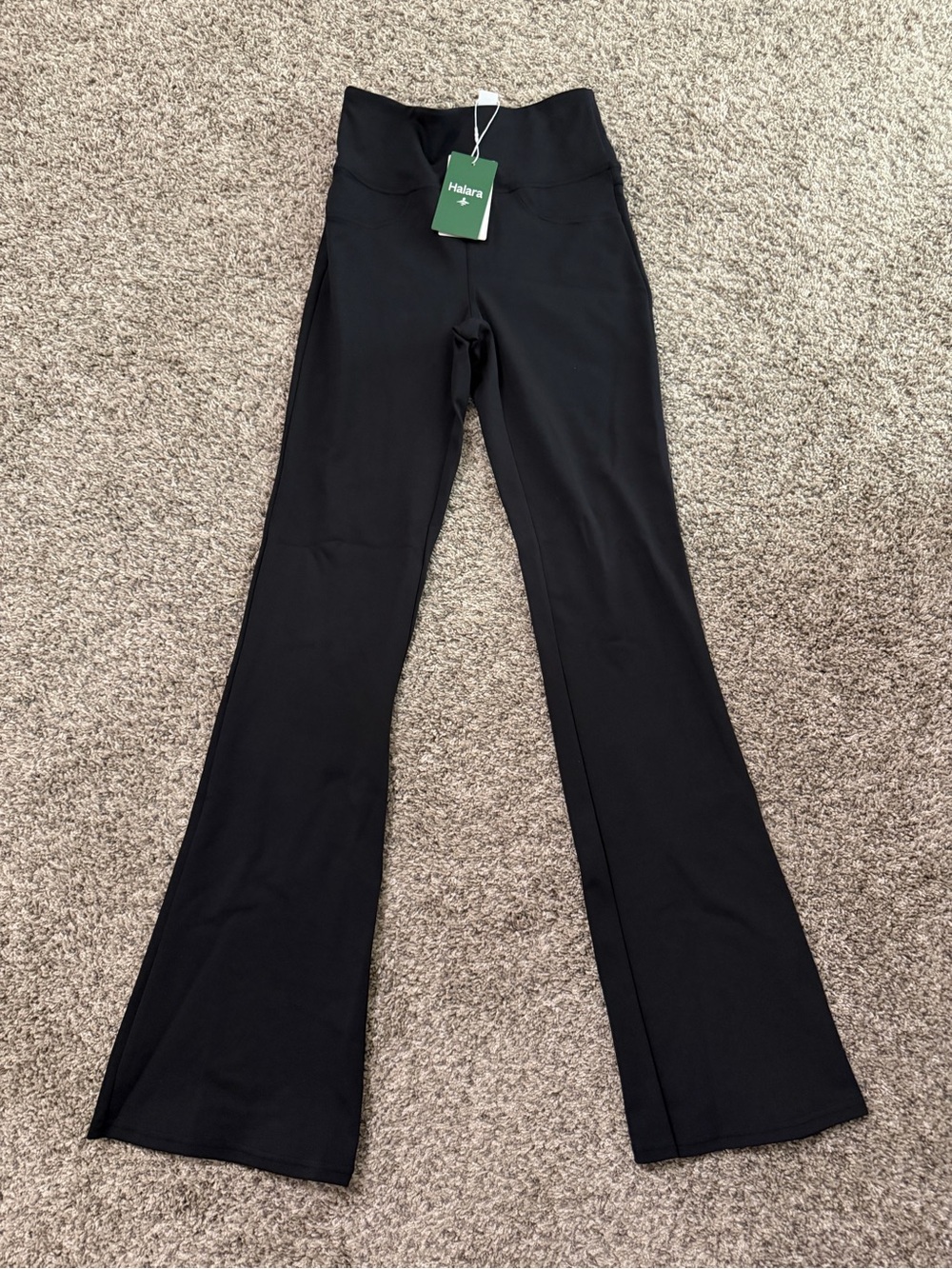 HALARA Black High-Waist Flare Leggings with Tag